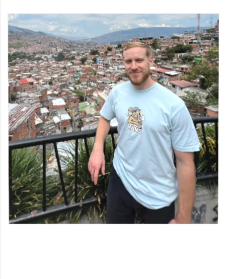 Matt overlooking Medellín, Colombia